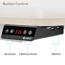 Eureka Ergonomic U-Shaped Standing Desk Control Panel With Usb Port, Height Display and Preset Memory Buttons.