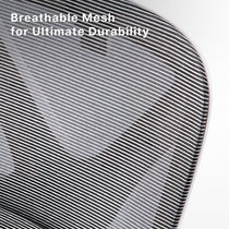 Eureka Ergonomic Exis ergonomic office chair breathable mesh back fabric with black and white stripes, showcasing texture and durability.