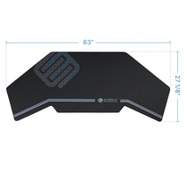 Eureka Ergonomic Aero Desk Mouse Pad - 63 X 27 1/8 Black Gaming Mouse Pad With Logo.