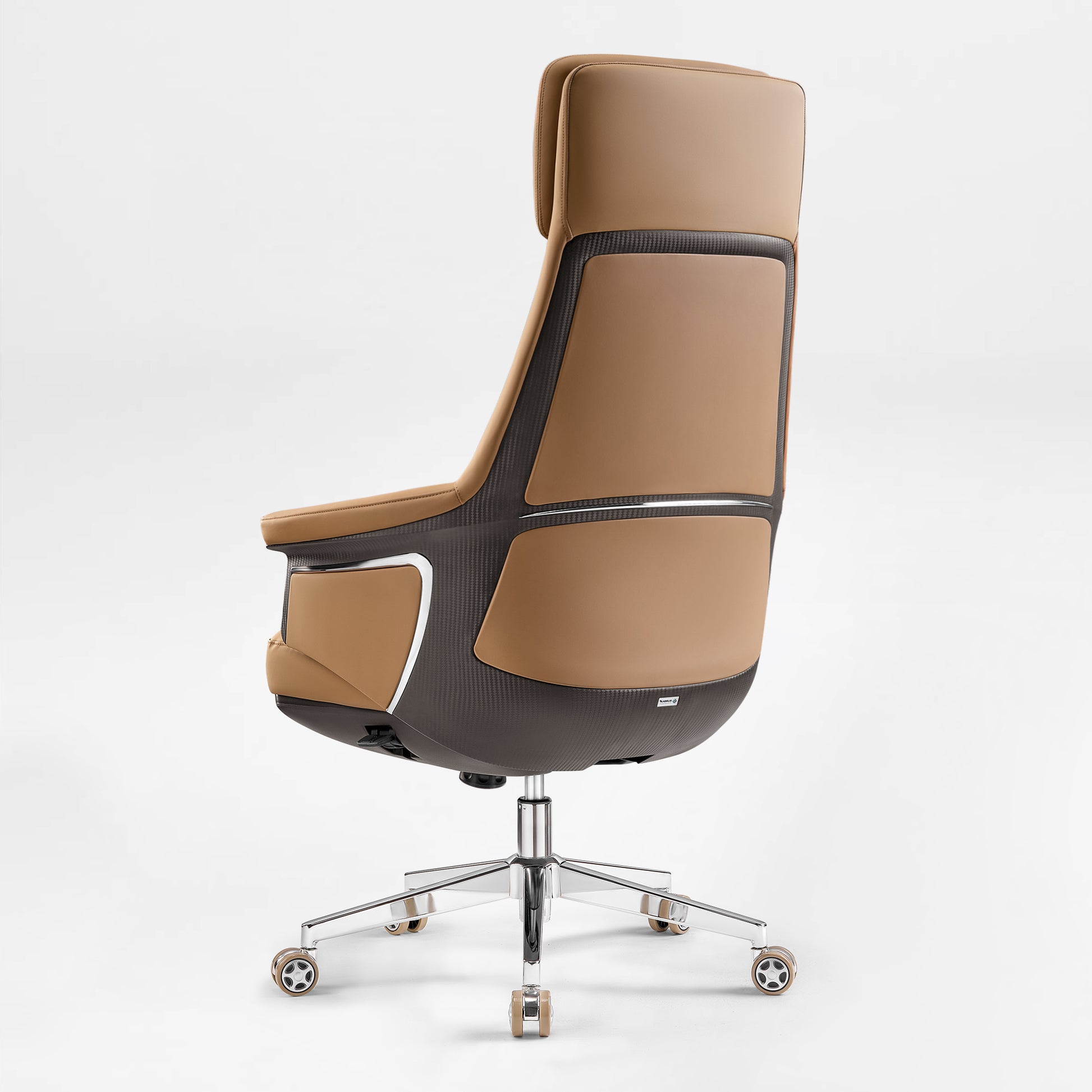 Eureka Ergonomic Royal Renee,  Leather Executive Office Chair,Brown back