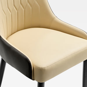 Dining Chair with Deep Seat, Beige. 