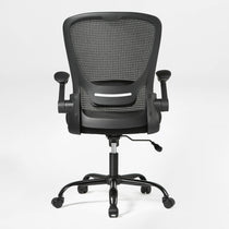 Onyx Ergonomic Office Chair With Black Mesh Back, Adjustable Armrests, Ergonomic Design.