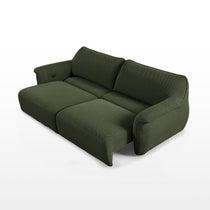Vero Power Sleeper Sofa in Olive Green, Modular Design, Breathable Techno 3D Mesh Fabric.