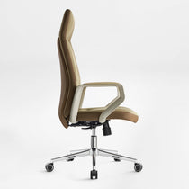Eureka Ergonomic Clara Faux leather executive office chair side view