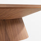 51" Walnut Oval Coffee Table