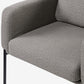 Weston, Ant Fabric Lounge Chair, Dark Khaki Soft Seat Cushion