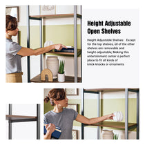 Eureka Ergonomic Sonoma Storage Shelf With Height Adjustable Open Shelves.