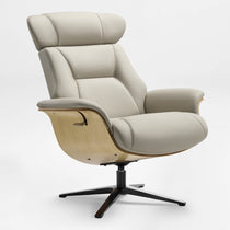 Matteo,Napa Leather Lounge Chair and Ottoman