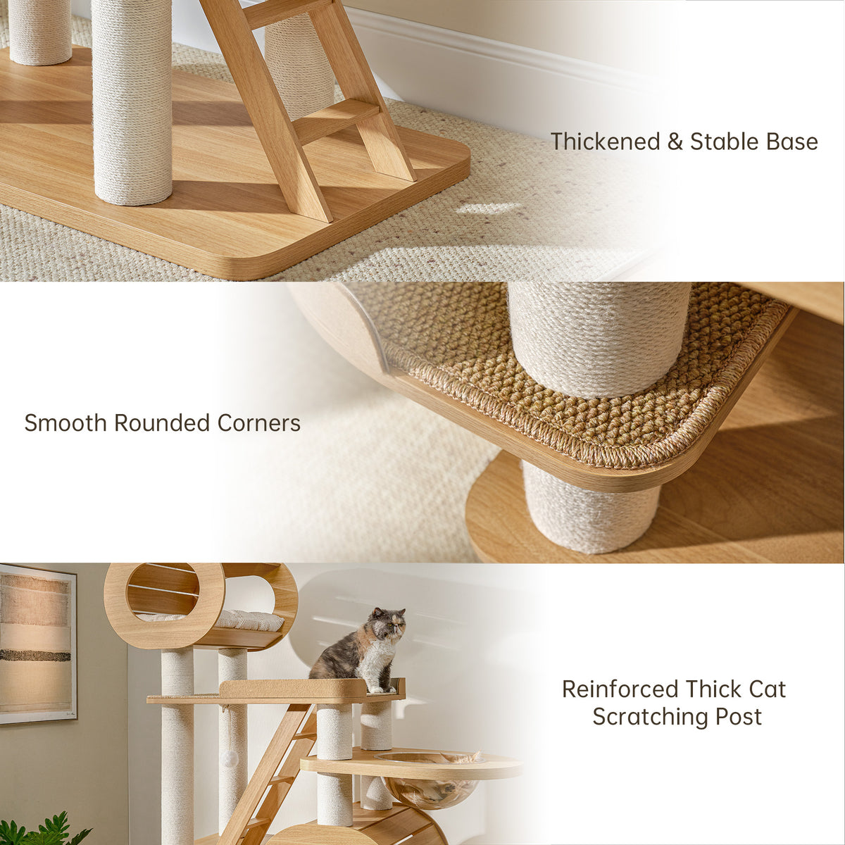 Multi Core Cat Tree Large Multi-Level Cat Tree with Condos & Scratching Posts