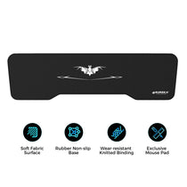 Eureka Ergonomic Gaming Mouse Pad With Bat Design, Smooth Surface, and Non-Slip Base.