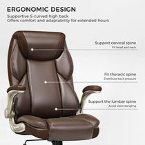 Galene Office Chair Ergonomic Design With S-Curved High Back and Breathable Mesh Headrest, Ideal for Workspace Comfort.