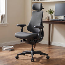 LiberNovo Omni Dynamic Ergonomic Office Chair Graphite in home office workspace