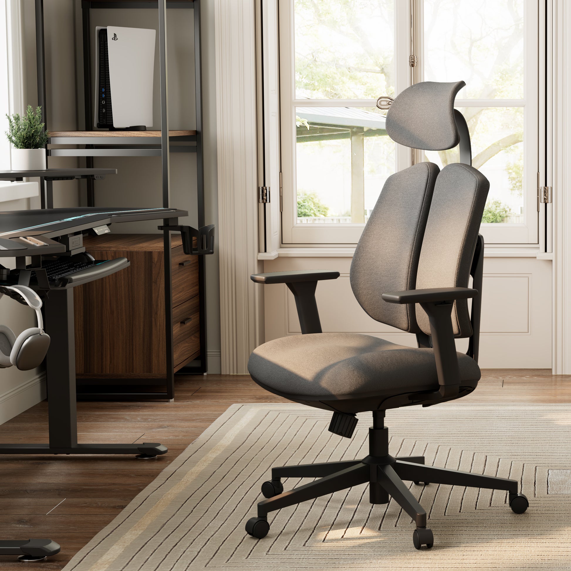Flex Ergonomic Home Office Chair Dark Gray