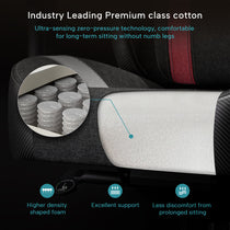 Hyperx Python II Gaming Chair With Premium Cotton Cushion, Offering Zero-Pressure Comfort and Support, Preventing Numb Legs.