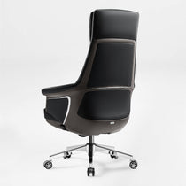 Eureka Ergonomic Royal Renee,  Leather Executive Office Chair,Black back 45