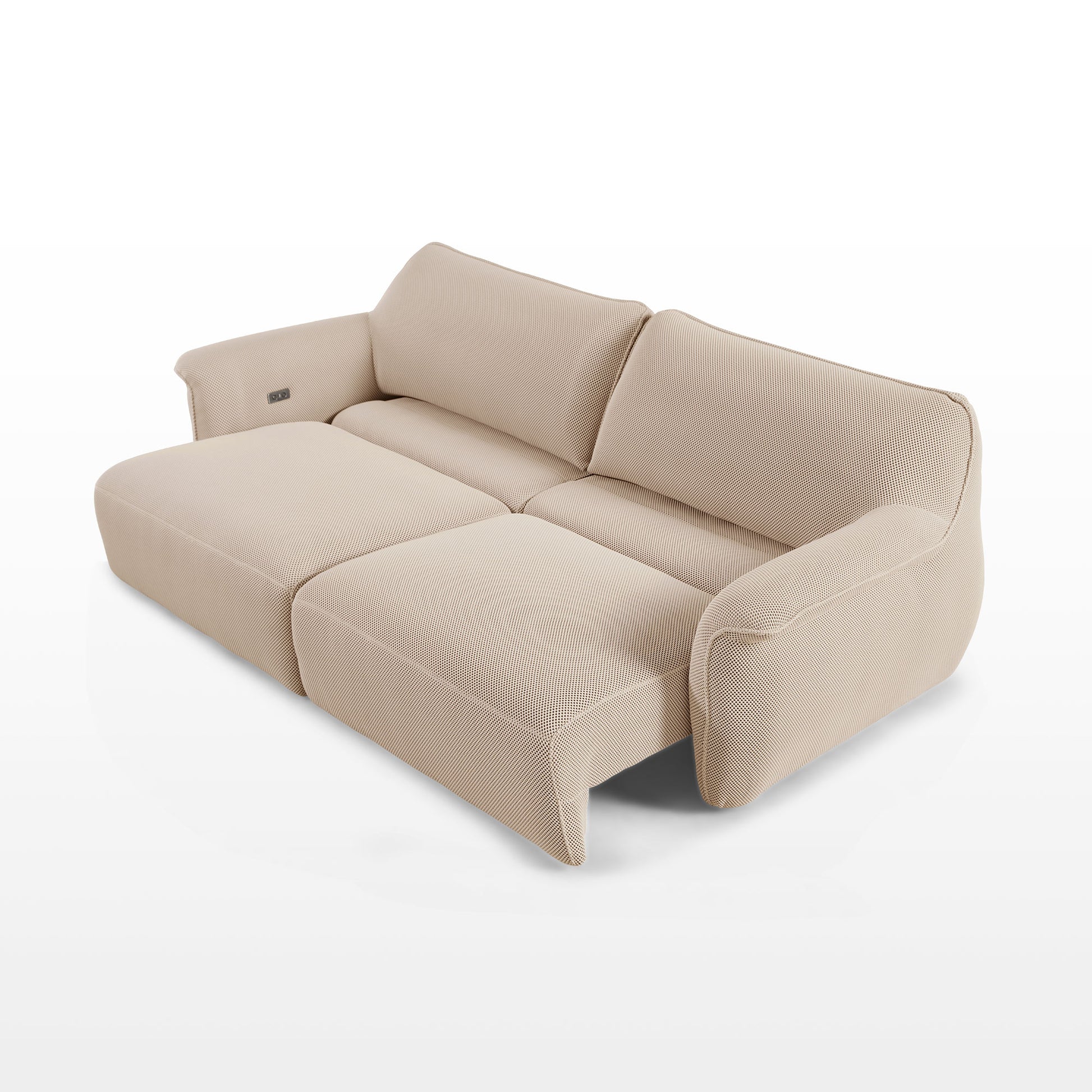 Power Bed Sleeper Slider Sofa,2 seater,Beige