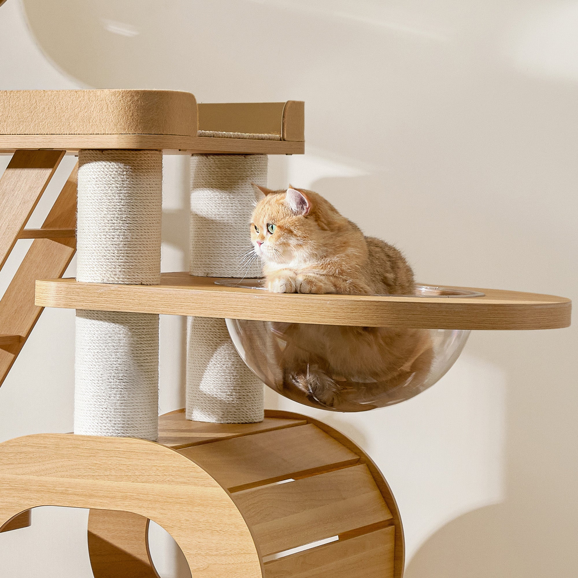 Large Multi-Level Cat Tree with Condos & Scratching Posts