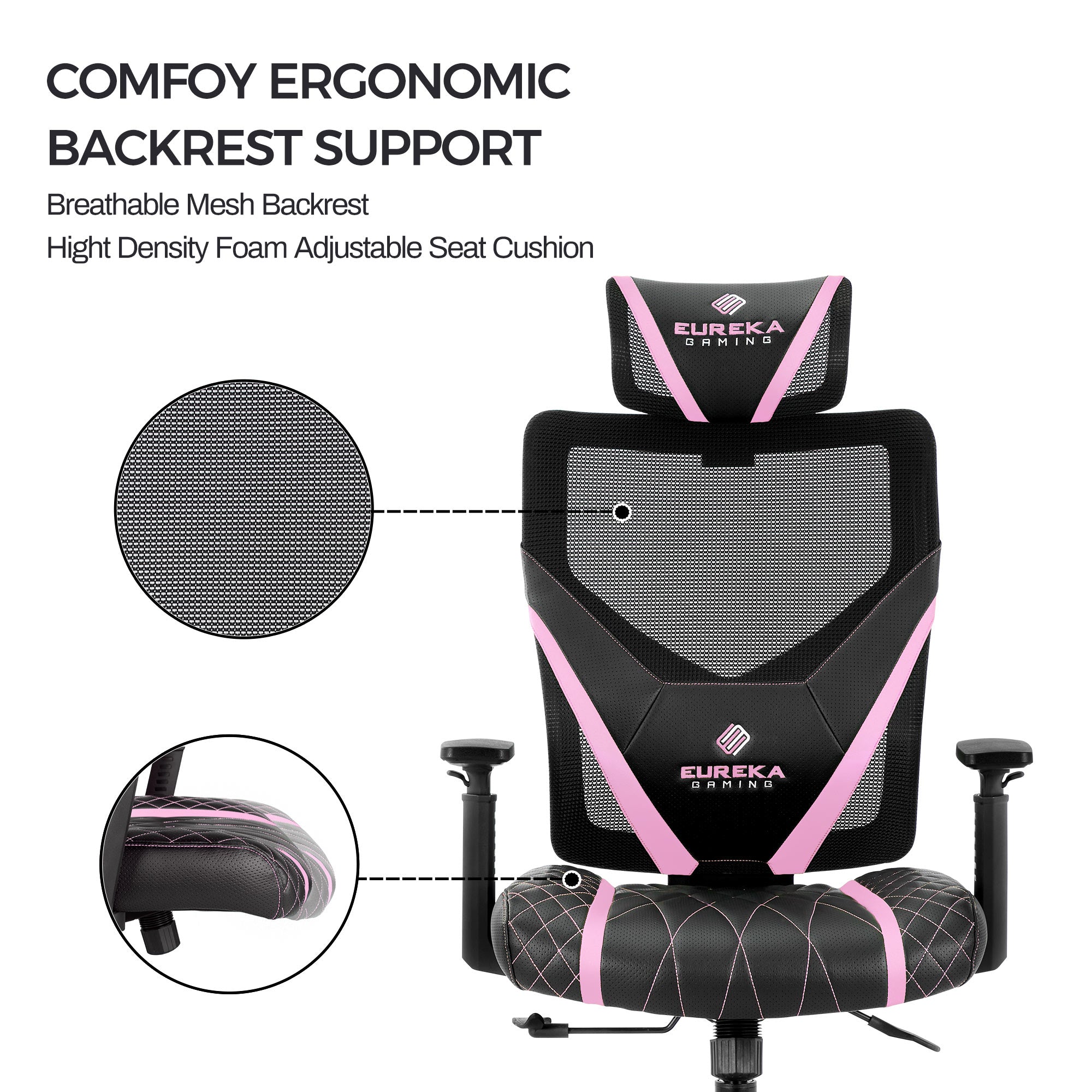 Onex gaming chair online pink