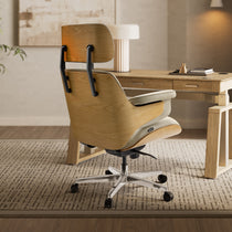 Eureka Ergonomic Mathias Executive Office Chair White Back View