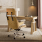 Eureka Ergonomic Mathias Executive Office Chair White Back View