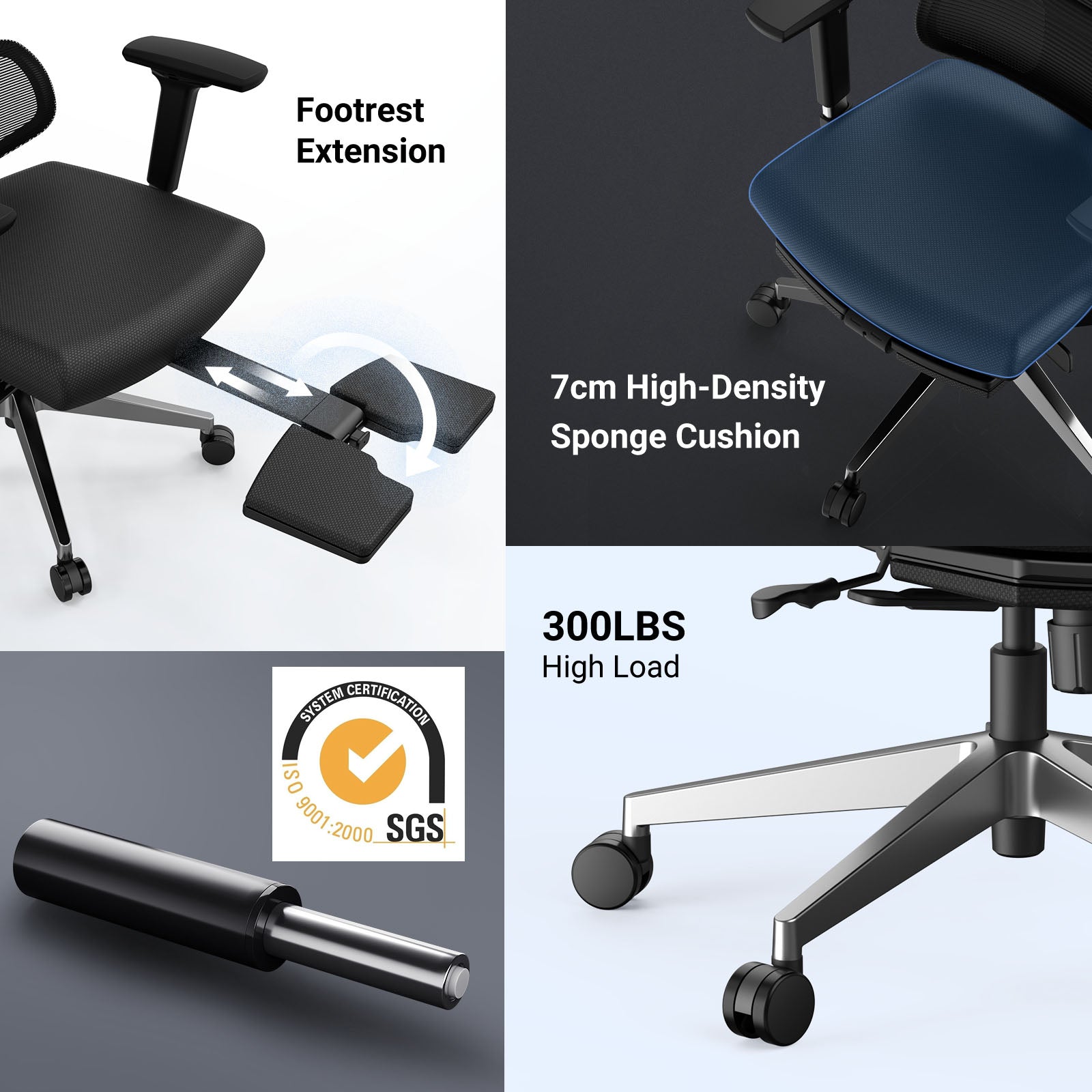 Office chair supports online 300 lbs