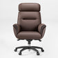 Royal Executive Office Chair - Brown Microfiber Leather, Ergonomic Design.
