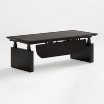 Zen Classic Executive Standing Desk with Cabinets (86"x39")