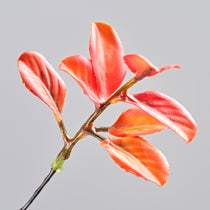 ALD-01 Fall Ficus Branch With Realistic Orange and Red Leaves for Home Decor.