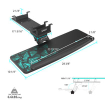 Eureka Ergonomic Adjustable Keyboard Tray With Measurements. Ergonomic Design for Office Or Gaming Setup.