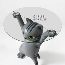 23''H, Enchanting Cat Side Table