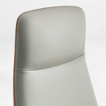 Eureka Ergonomic Cruz Faux Leather Executive Office Chair with supporting headrest