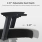 adjustable seat depth, green