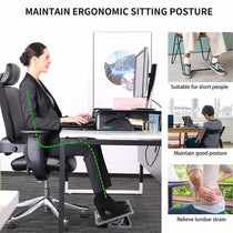 Eureka Ergonomic Footrest Promoting Ergonomic Posture, Relieves Lumbar Strain and Is Suitable for Short People.