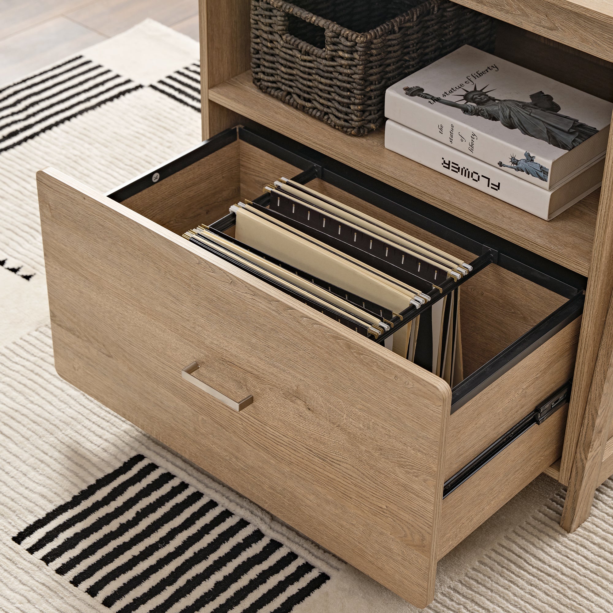 Eureka Ergonomic 29'' File Cabinet Office Storage With a Drawer