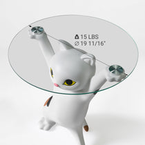 23''H, Enchanting Cat Side Table