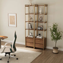 Eureka Ergonomic Sonoma Storage Shelf in an Office Setting, Modern Design With Shelves and Drawers.