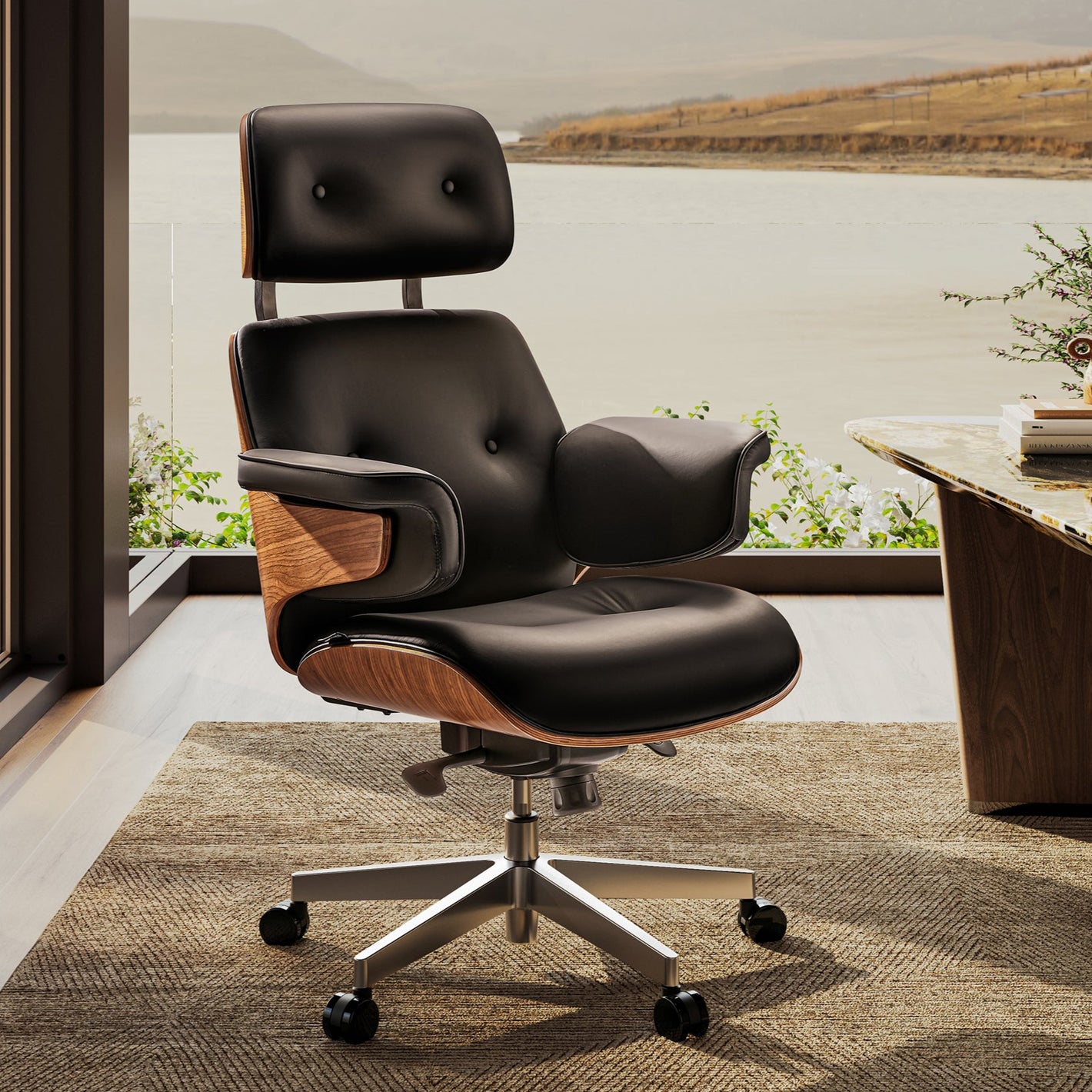 Eureka Ergonomic Mathias Executive Office Chair Black View