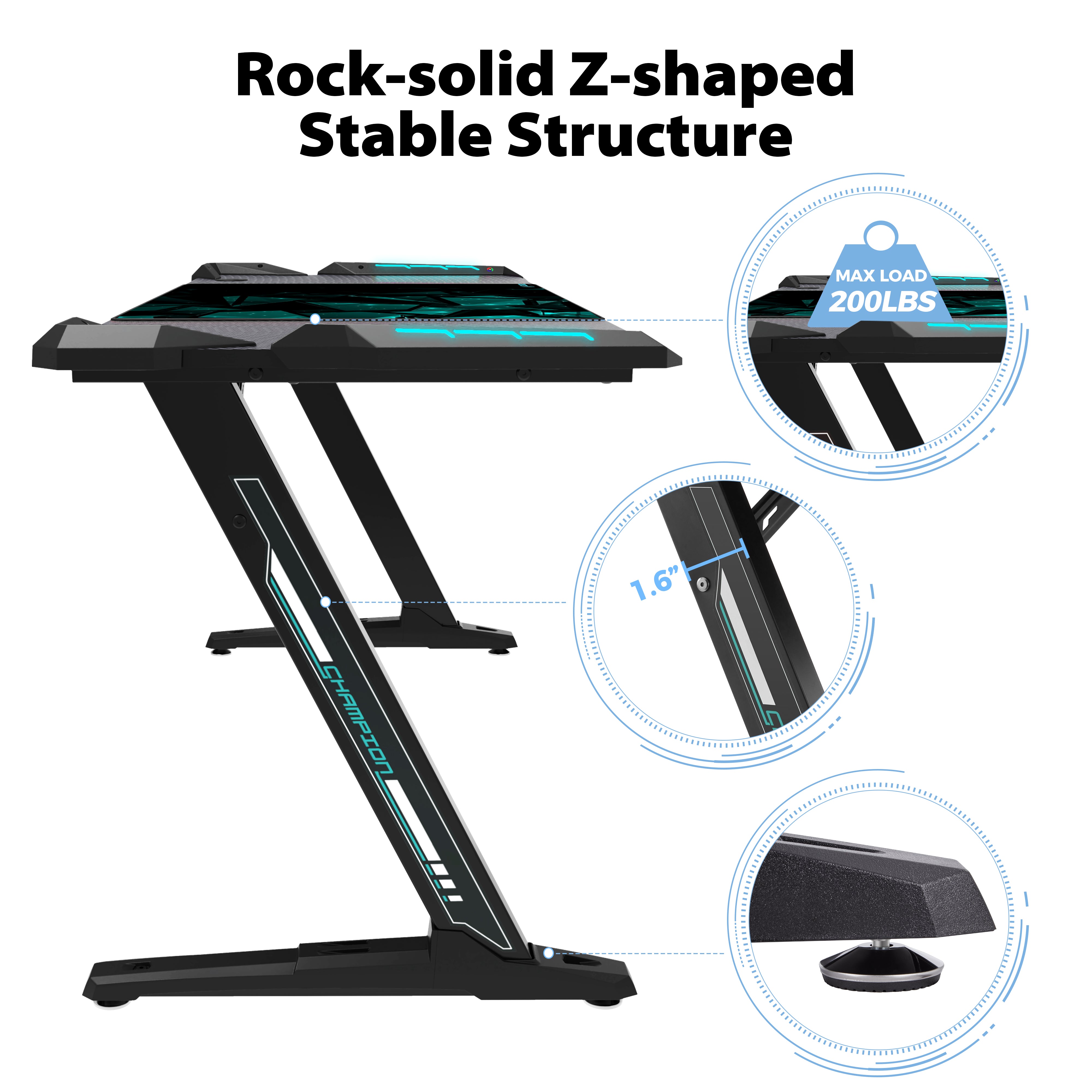 Eureka ergonomic deals z60 gaming desk