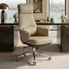 Royal Renee, Microfiber Leather Executive Office Chair - Off-White