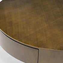 Bronze Coffee Table With Brushed Finish, Part of a Modern Furniture Set.