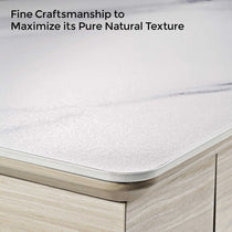 Eureka Ergonomic George Slate Desk With Natural Marble Texture and Fine Craftsmanship.