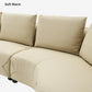Leah, Curved Couch Sofa