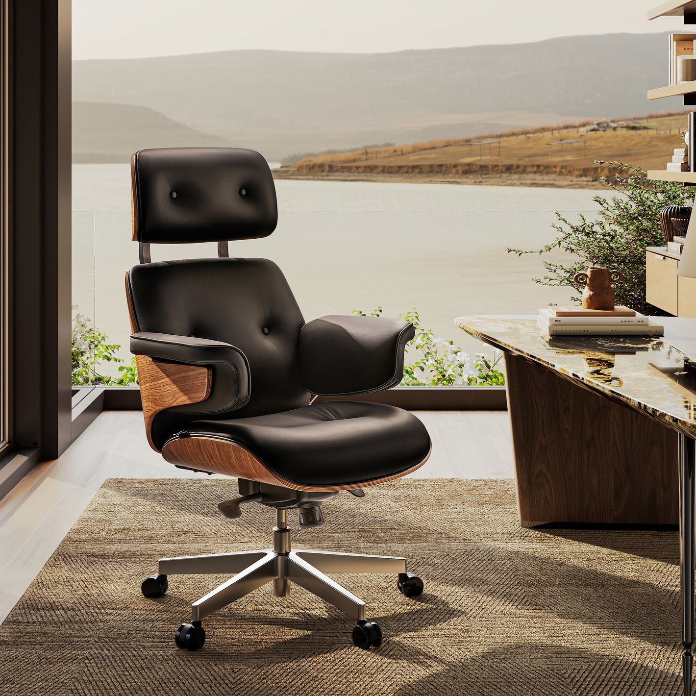 Eureka Ergonomic Mathias Executive Office Chair Black View