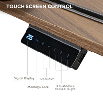 Eureka Ergonomic Aero Pro Standing Desk Touch Screen Control Panel for Height Adjustment and Memory.