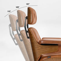 Mathias Leather Executive Chair with Ottoman