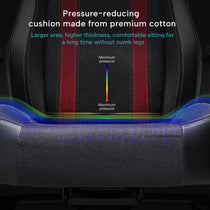 Hyperx Python II Gaming Chair Premium Cotton Cushion, Pressure-Reducing Design for Comfort.
