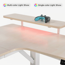 U-Shaped Standing Desk with Accessories Set (74"x23")