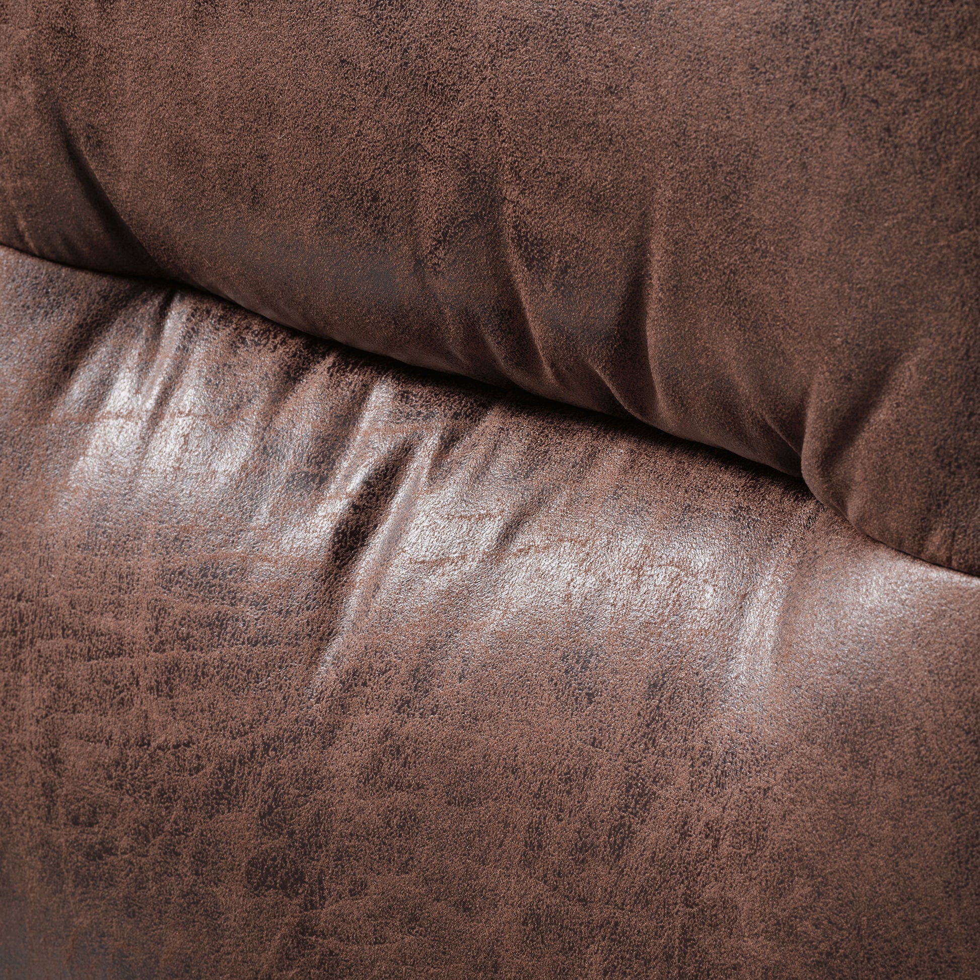 Becky, Suede Fabric Home Office Chair Brown. Fabric texture