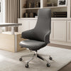 Serene Bella, Genuine Leather Executive Office Chair - Gray