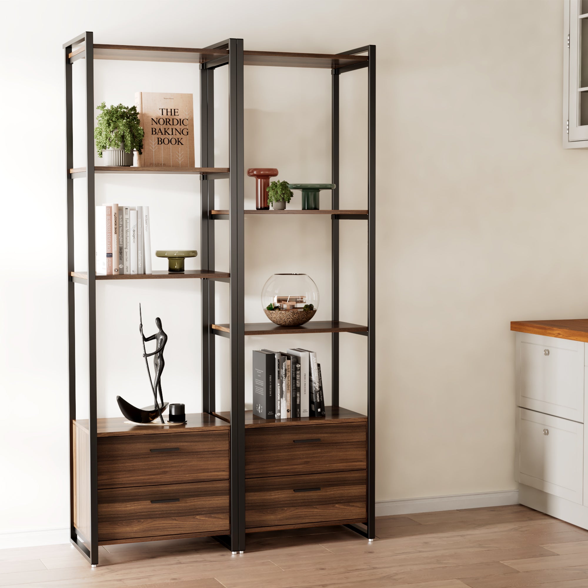 Tiered Wood Storage Shelving Rack With Removable Cover purchases